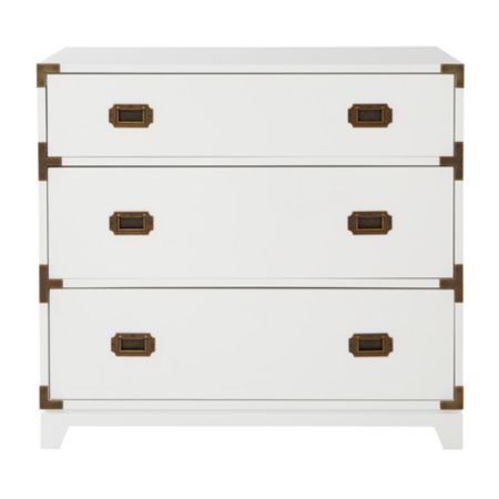 Kids White Campaign 3 Drawer Dresser Reviews Crate And Barrel