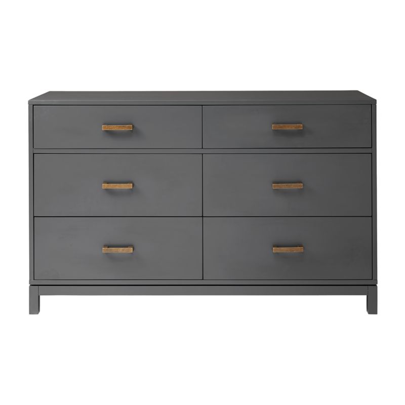 Kids Parke Charcoal 6 Drawer Dresser Reviews Crate And Barrel