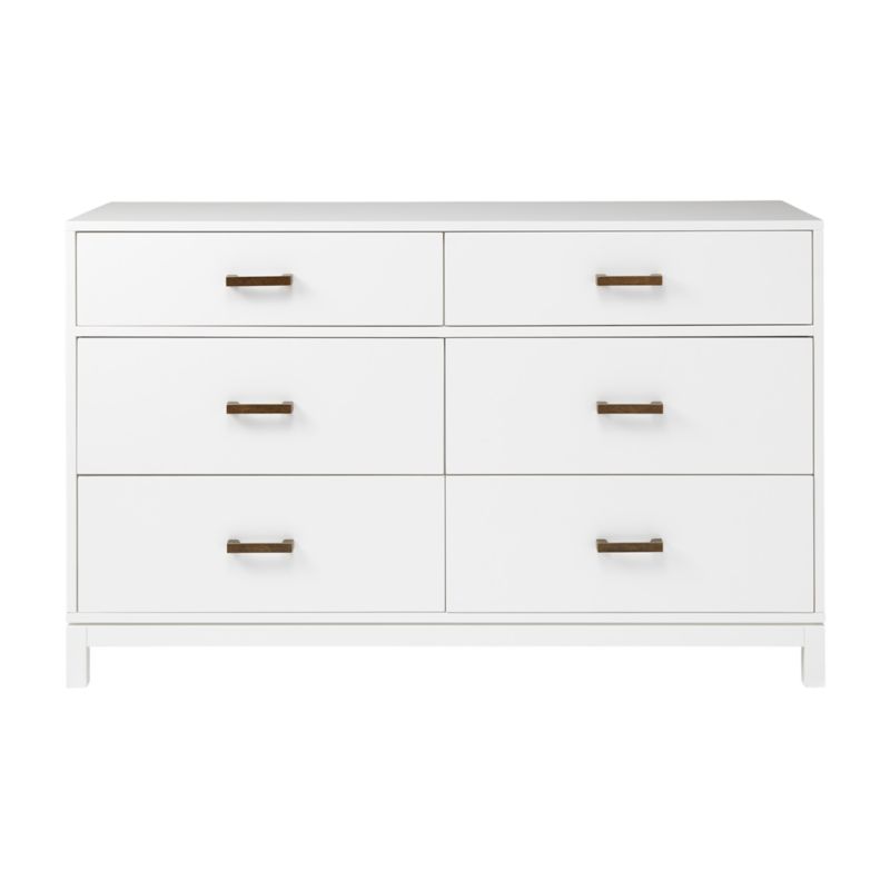 Kids Parke White 6 Drawer Dresser Reviews Crate And Barrel