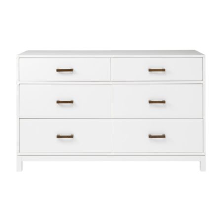 Cargo 6 Drawer Dresser White Crate And Barrel