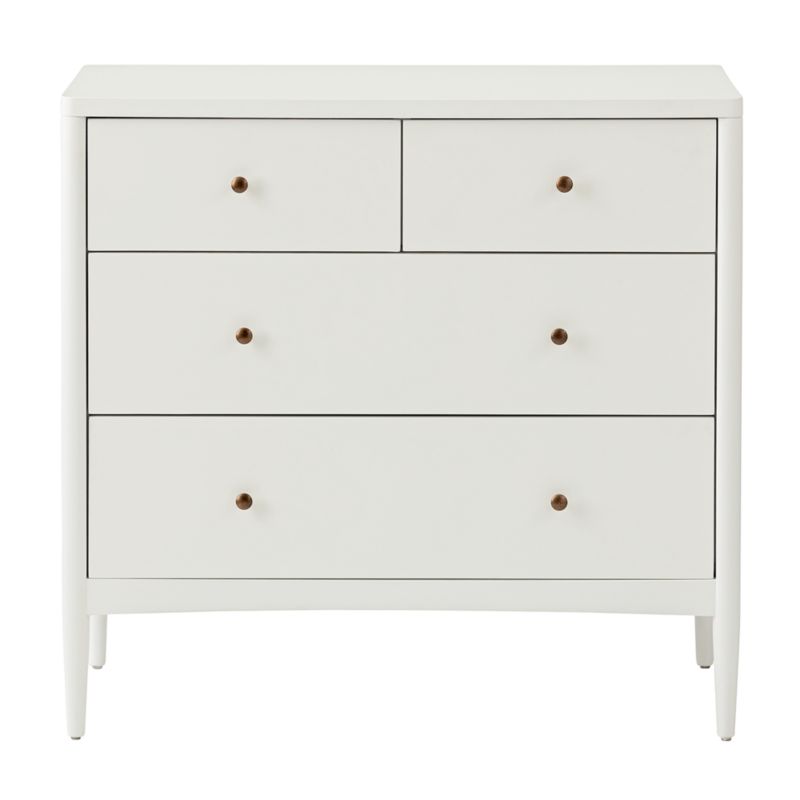 Kids Hampshire White 4 Drawer Dresser Reviews Crate And Barrel