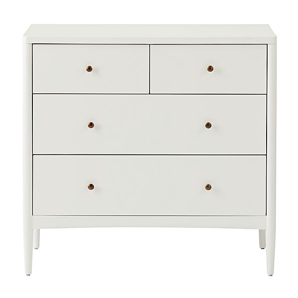 Kids Hampshire White 4 Drawer Dresser Reviews Crate And Barrel