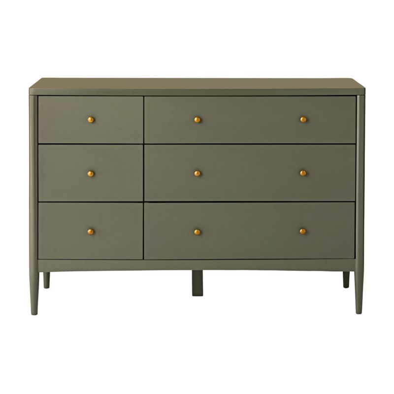 Kids Hampshire 6 Drawer Olive Green Dresser Reviews Crate And