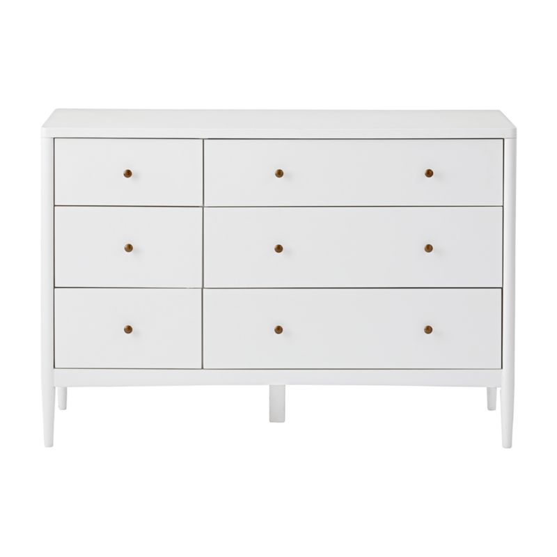 Kids Hampshire White 6 Drawer Dresser Reviews Crate And Barrel