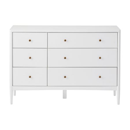 Kids Hampshire White 6 Drawer Dresser Reviews Crate And Barrel