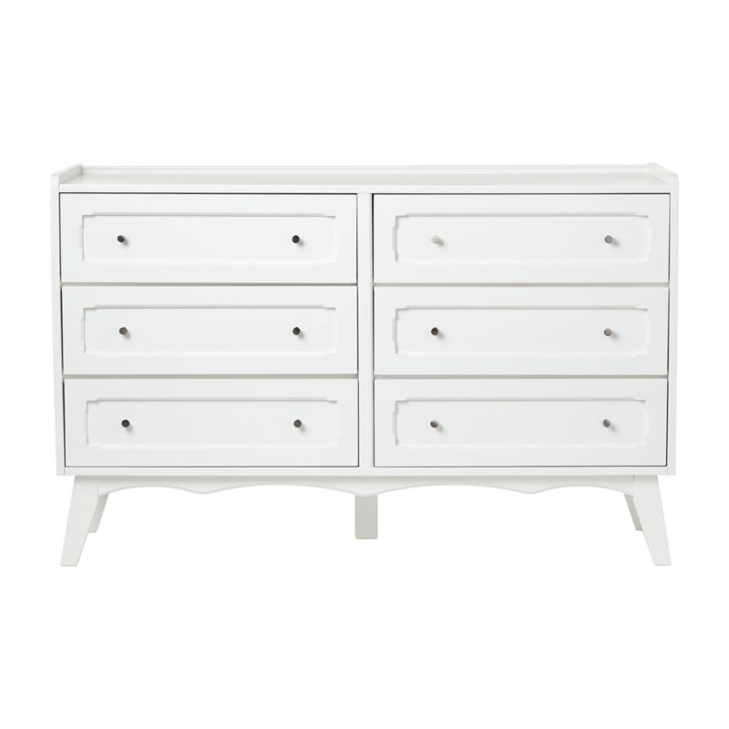 Kids Monarch White 6 Drawer Dresser Reviews Crate And Barrel