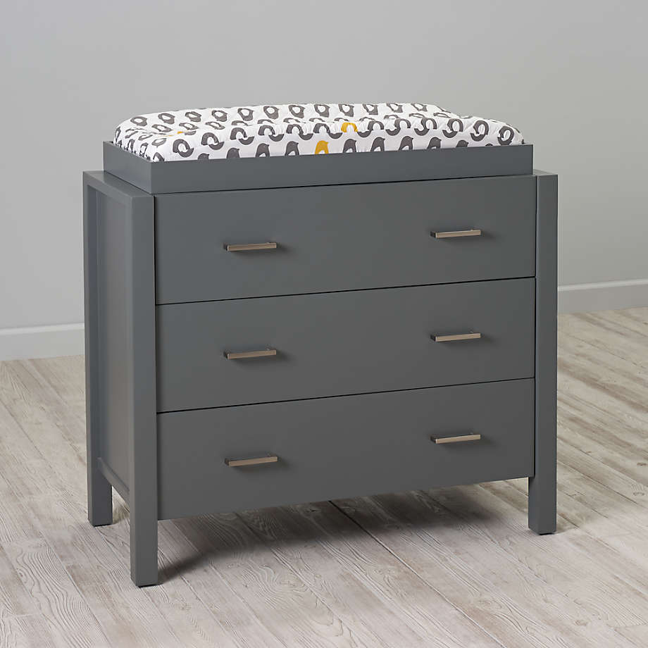 grey changing table