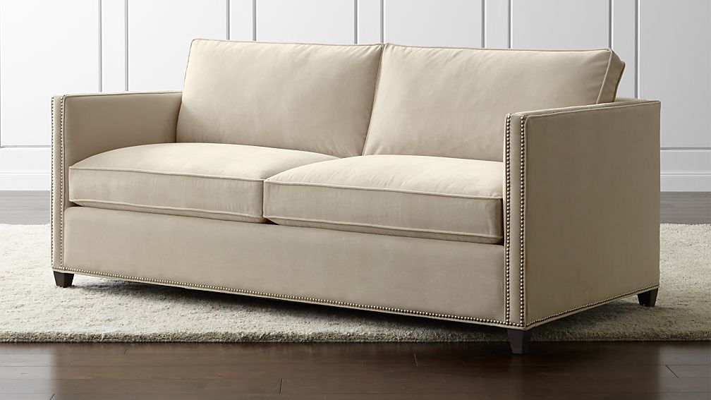Dryden Apartment Sofa with Nailheads Crate and Barrel