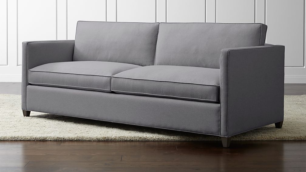 Dryden Gray Modern Sofa Reviews Crate And Barrel