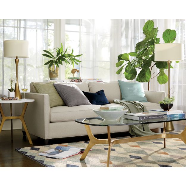 Melrose Brass Floor Lamp Crate and Barrel