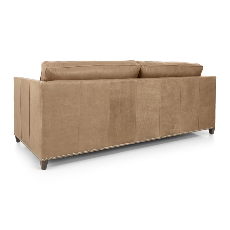 Dryden Leather Sofa with Nailheads | Crate and Barrel - ... Dryden Leather Sofa with Nailheads