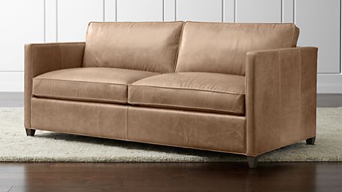 Dryden Leather Full Sleeper Sofa with Air Mattress