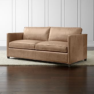 Dryden Leather Full Sleeper Sofa with Air Mattress