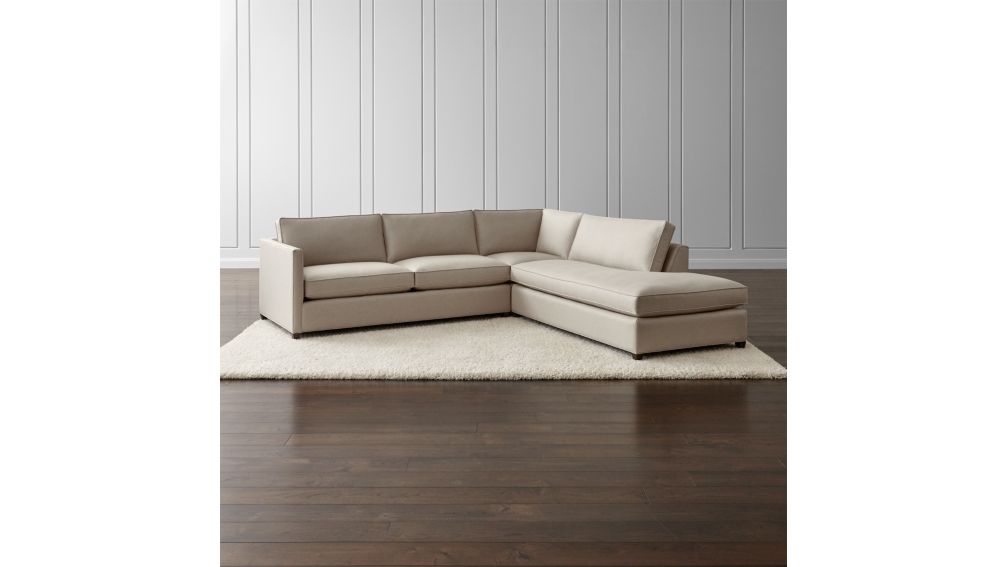 Dryden 3-Piece Sectional + Reviews | Crate and Barrel