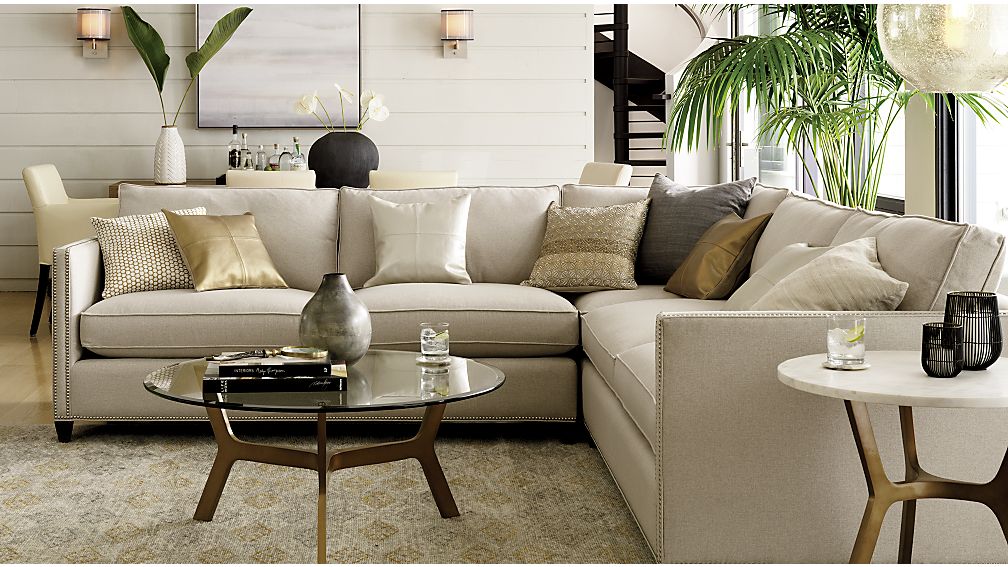 Elke Round Marble Side Table Crate and Barrel