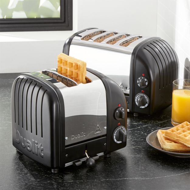 Dualit NewGen Matte Black Toaster Crate and Barrel