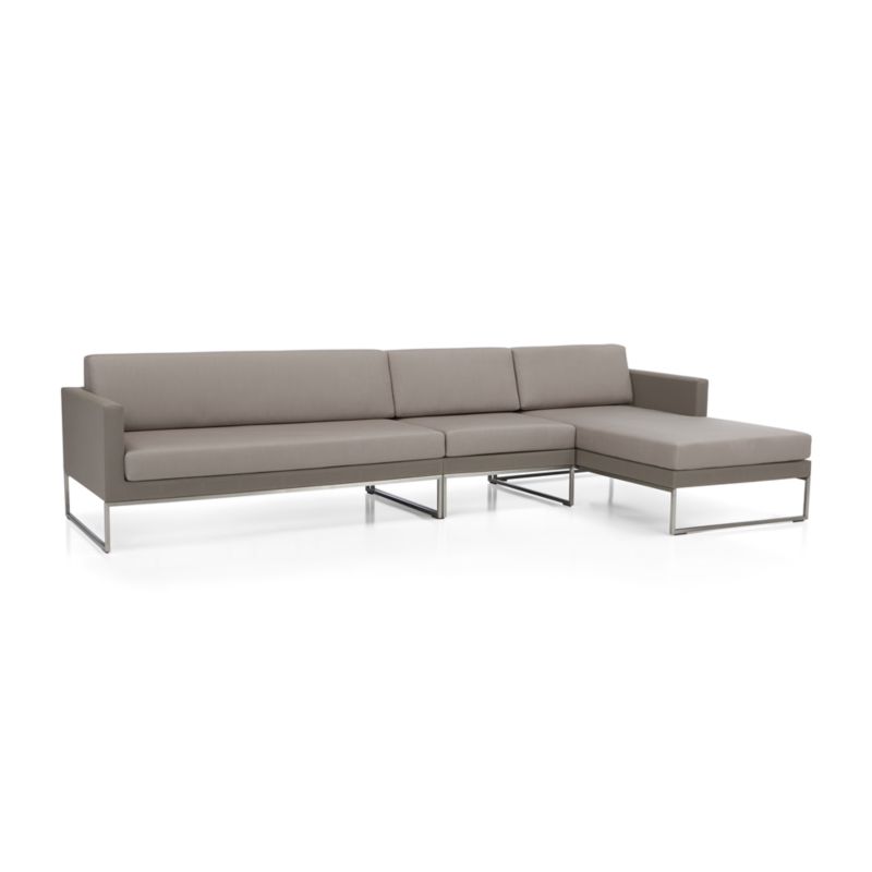 Dune Outdoor Sectional with Sunbrella Fabric | Crate and Barrel