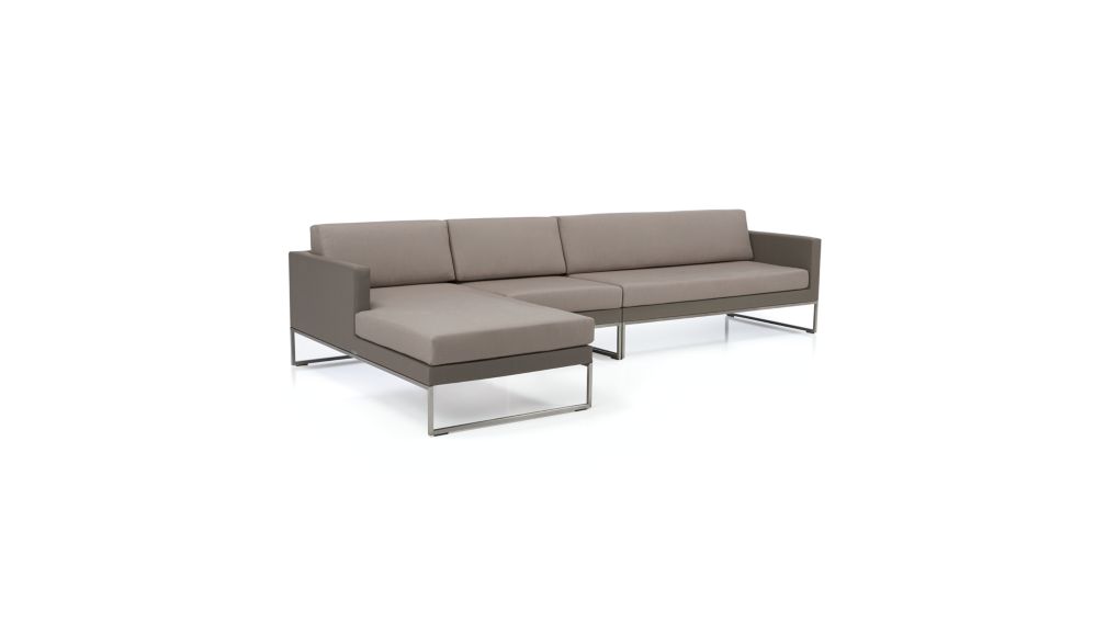 Dune Outdoor 3Piece Sofa in Lounge Furniture + Reviews Crate and Barrel