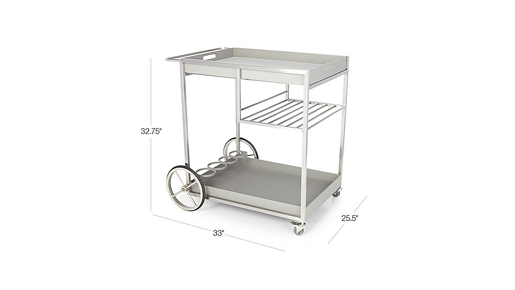 Dune Bar Cart Crate and Barrel