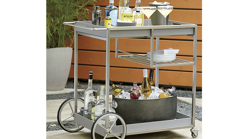 Dune Bar Cart Crate and Barrel