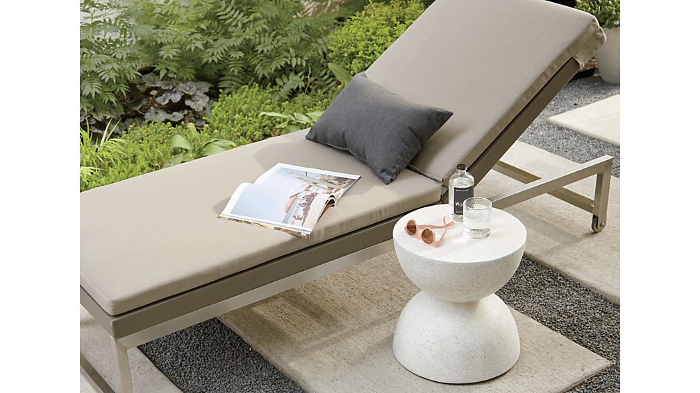 Dune Chaise Lounge with Sunbrella ® Cushion Crate and Barrel