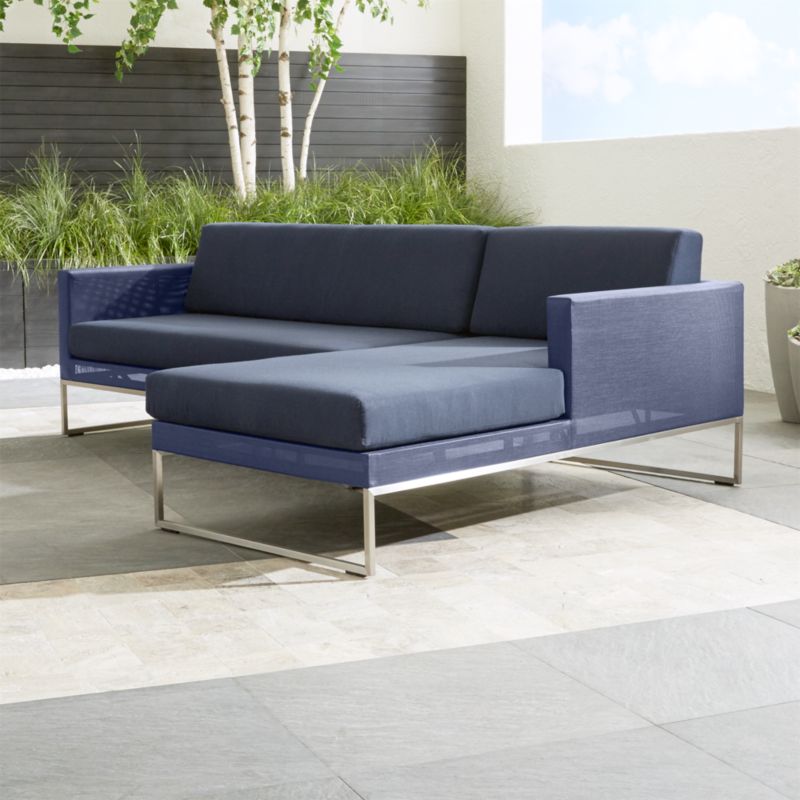 Dune Sunbrella Sectional Sofa Reviews Crate And Barrel