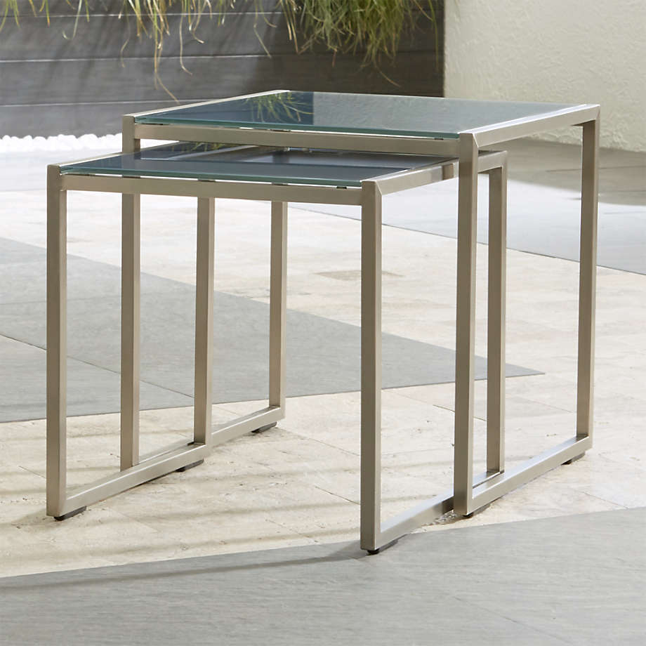 crate and barrel nesting tables
