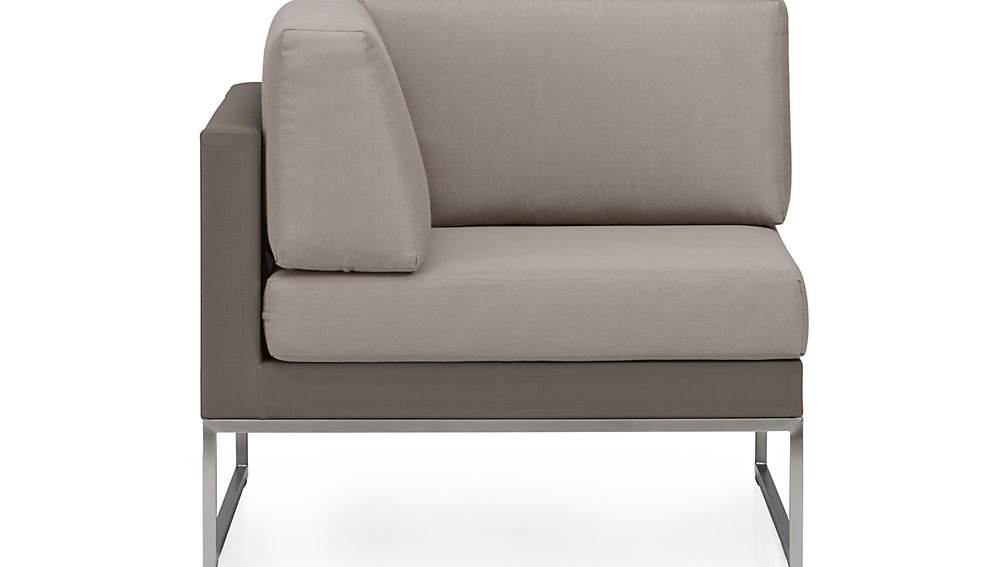 Dune Corner Chair with Sunbrella ® Cushions Crate and Barrel