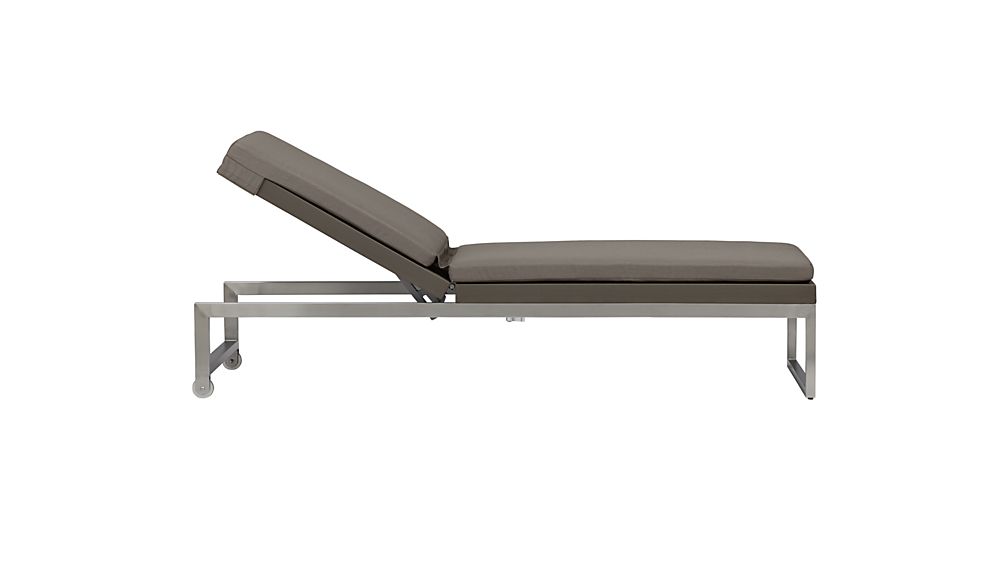 Dune Chaise Lounge with Sunbrella ® Cushion Crate and Barrel