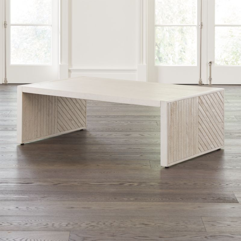 Dunewood Whitewashed Coffee Table Reviews Crate And Barrel