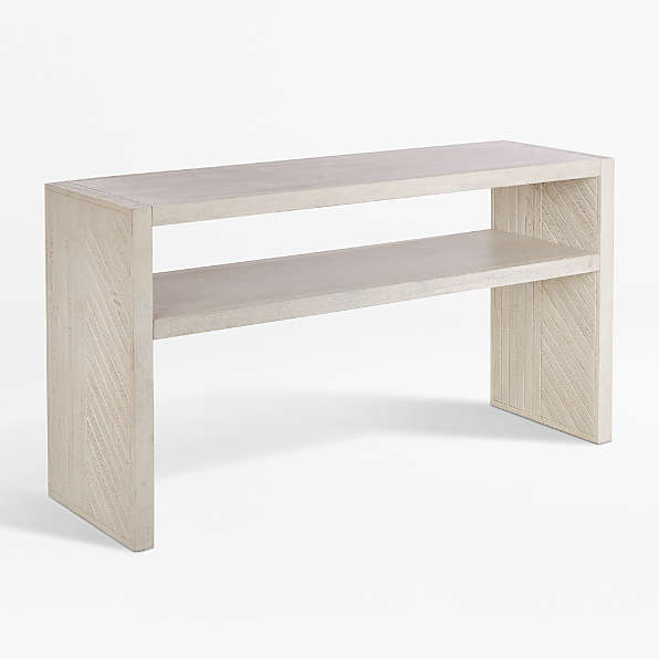 light oak console table