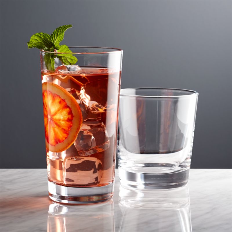 Dylan Old Fashioned Drink Glasses | Crate and Barrel