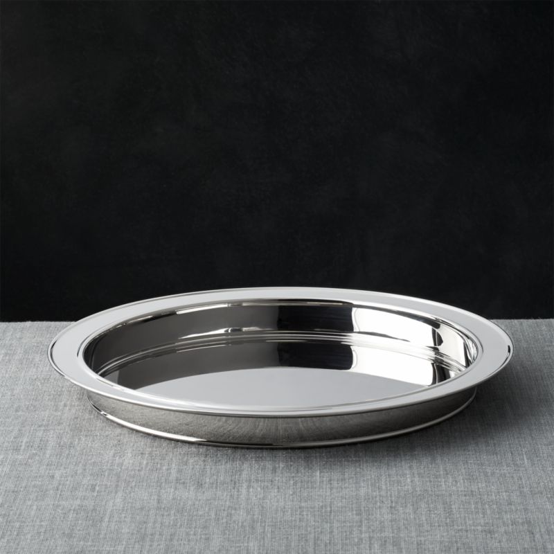 Easton Stainless Steel Serving Tray + Reviews | Crate and 