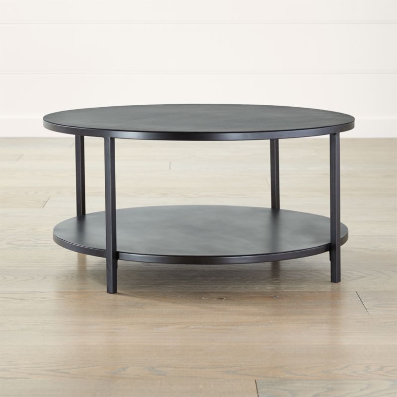 Echelon Round Coffee Table | Crate and Barrel