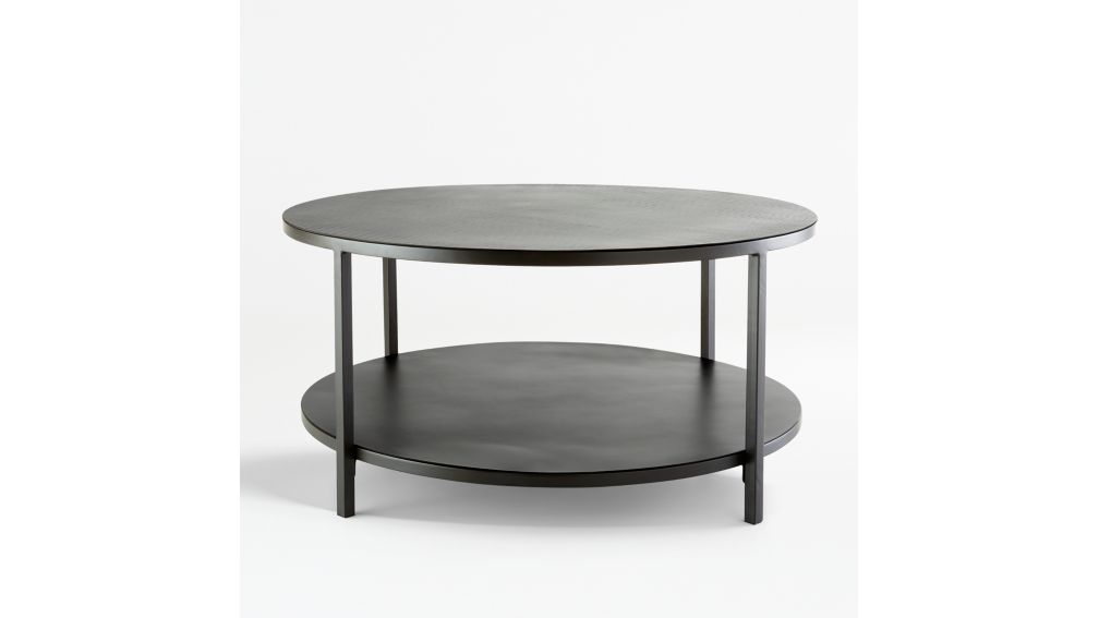 Echelon Round Coffee Table | Crate and Barrel