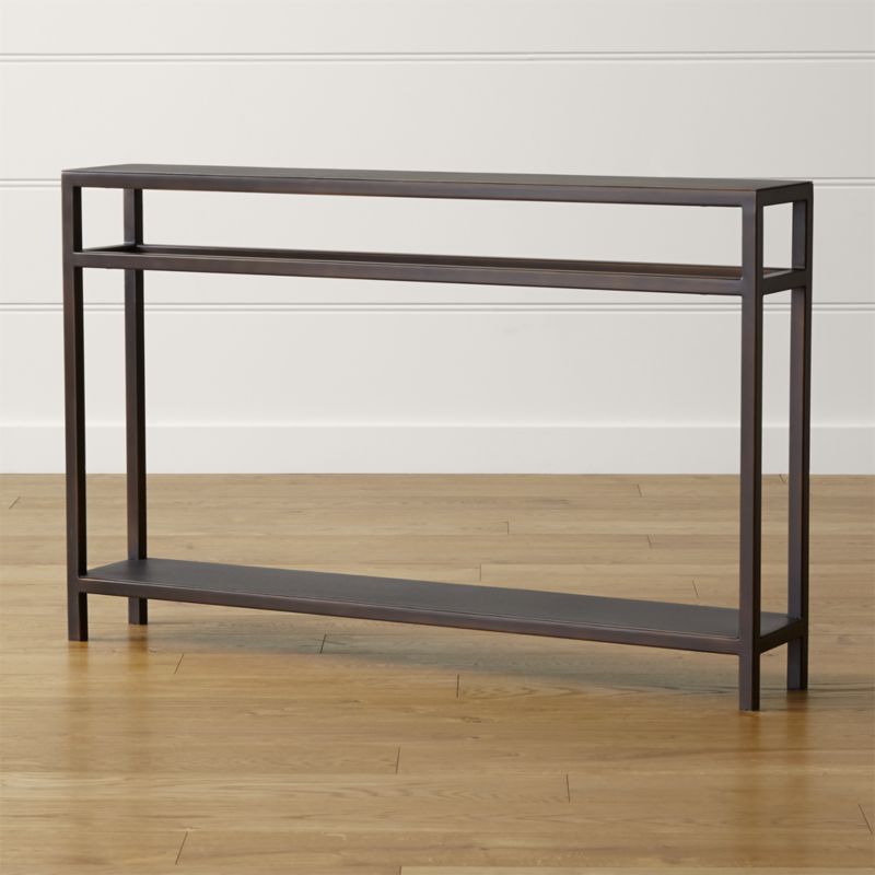 Echelon Narrow Console Table | Crate and Barrel - 