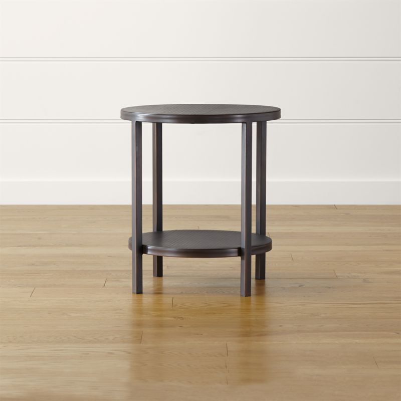 Echelon Round Side Table Crate and Barrel