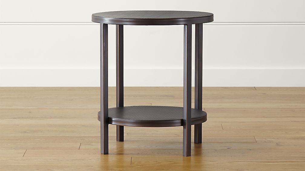 Echelon Round Side Table Reviews Crate And Barrel