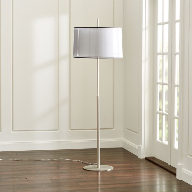 Eclipse Silver Floor Lamp Crate and Barrel