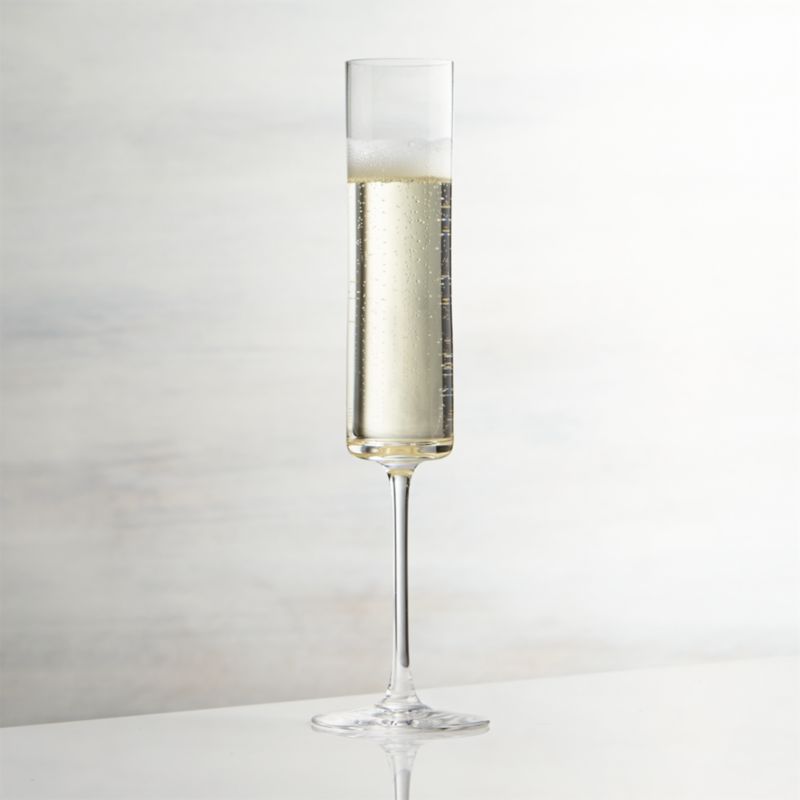 Edge Champagne Glass  Crate and Barrel