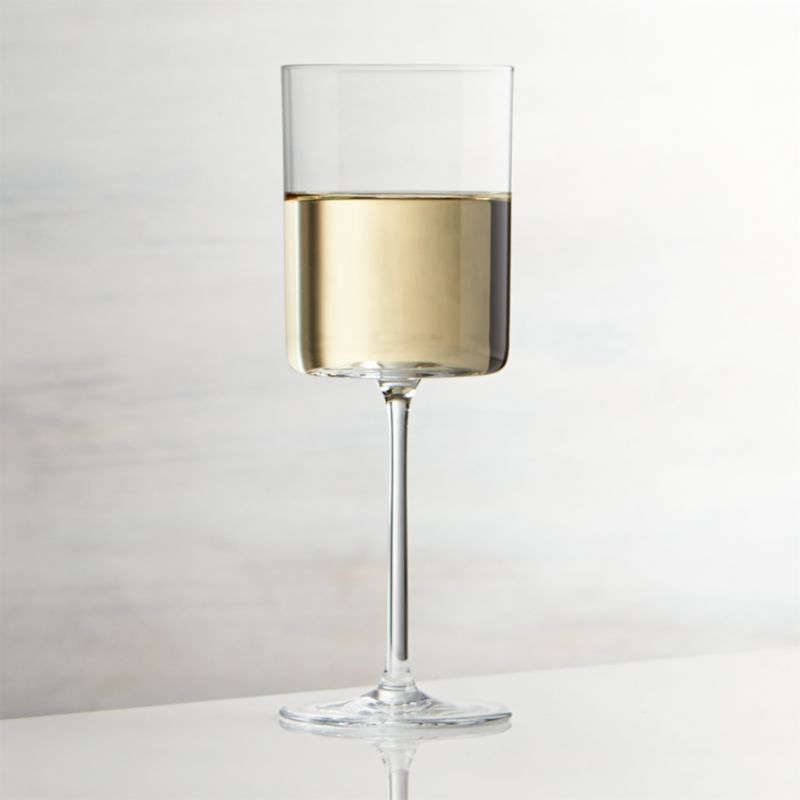 wine glass edge glasses square crate barrel oz crateandbarrel