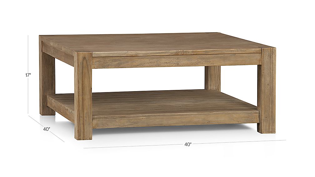 Edgewood Square Coffee Table Crate and Barrel