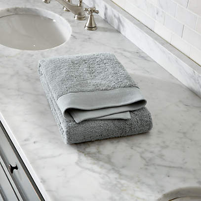 grey bath towels