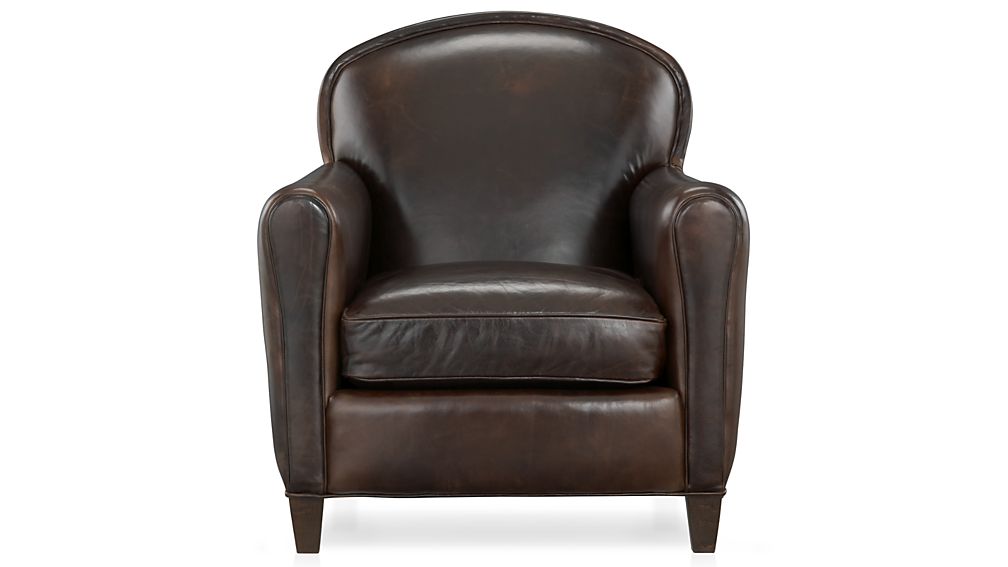 Eiffel Leather Club Chair Reviews Crate And Barrel