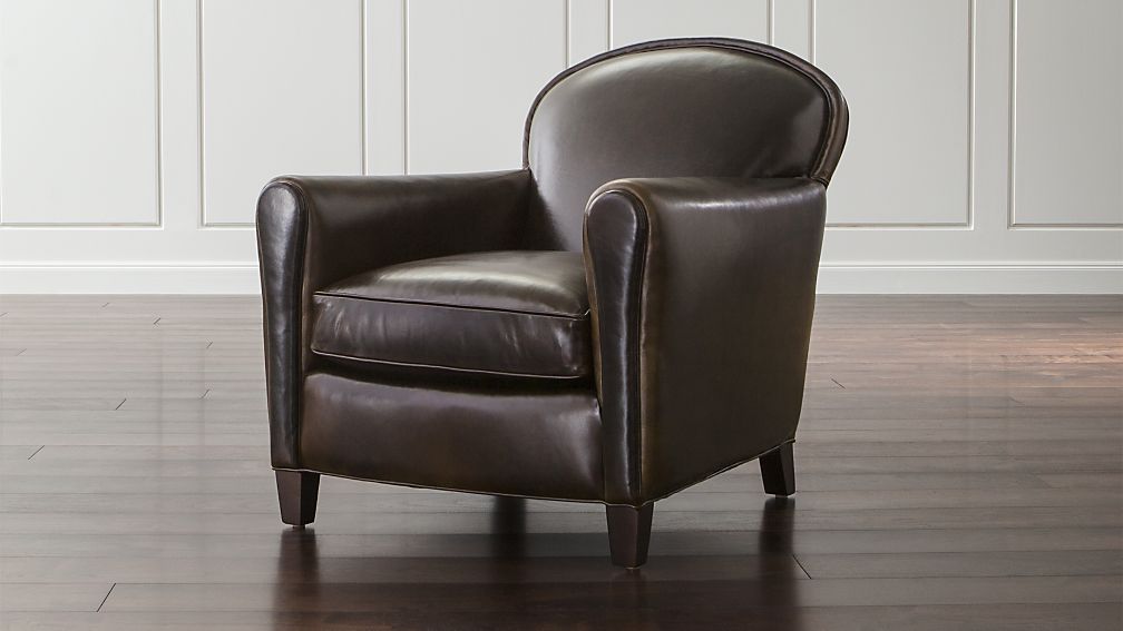 Eiffel Leather Club Chair Reviews Crate And Barrel