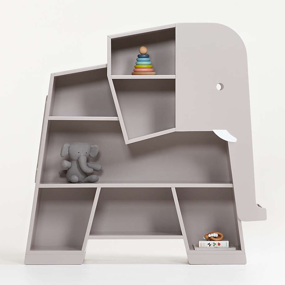 elephant bookshelf nursery