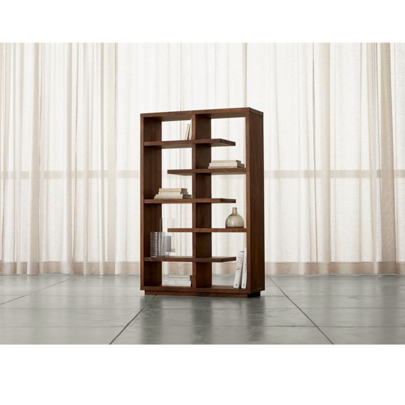Elevate Walnut 68" Bookcase Crate and Barrel