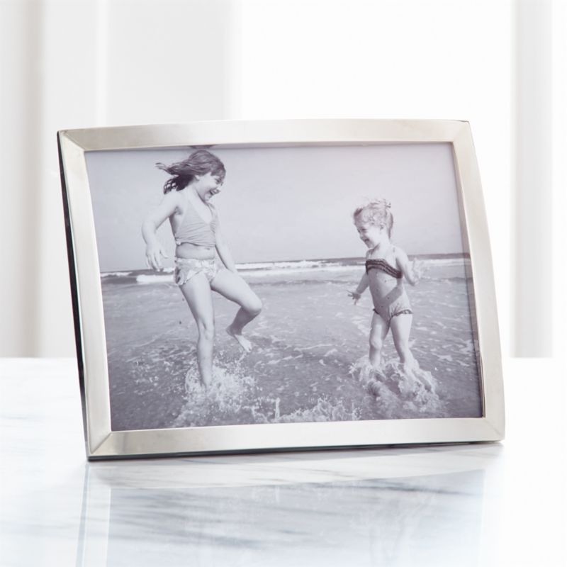 Eliza Silver 5x7 Picture Frame + Reviews Crate and Barrel