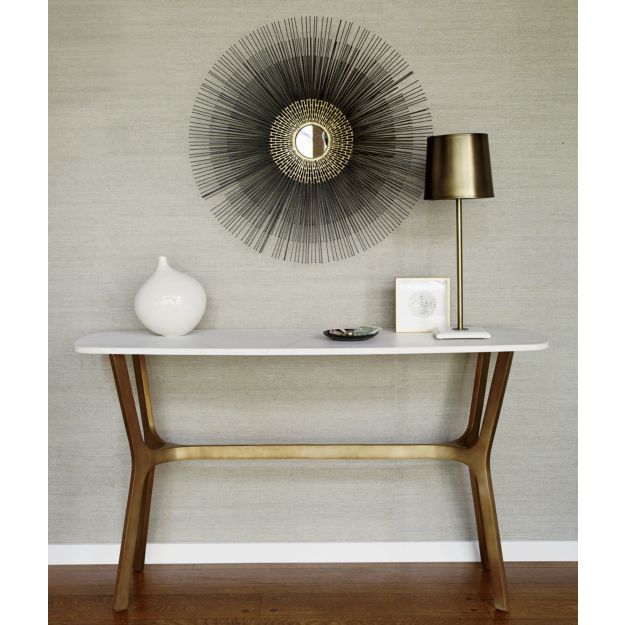 Astor Brass Buffet Lamp in Table & Desk Lamps + Reviews Crate and Barrel