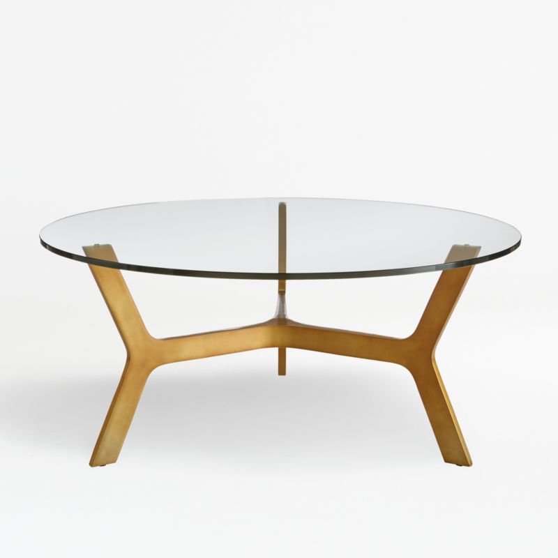 Mid Century Italian Wood And Glass Round Coffee Table By Gio Ponti 1950s For Sale At Pamono